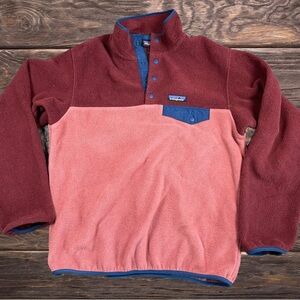 Patagonia Cranberry-Pink Fleece Pullover